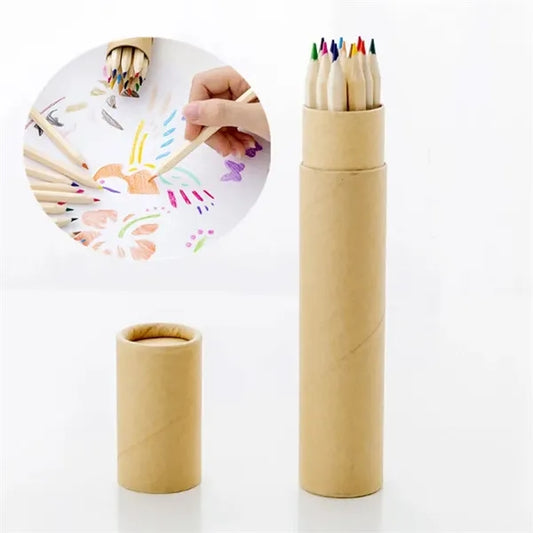 12-Pieces Colored Pencil Set for Drawing in Tube