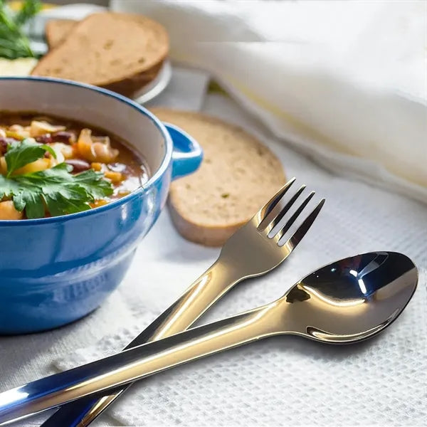 Stainless Steel Portable Cutlery Set with Silicone Cover