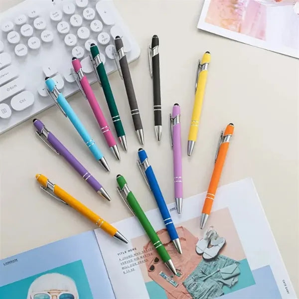Stylus Ballpoint Pen with Click Action and Custom Logo