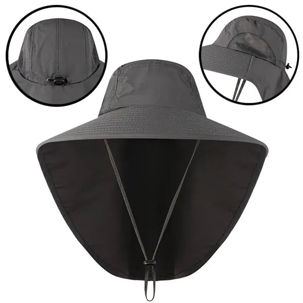 Medano Unisex Outdoor Boonie Hat with Neck Flap