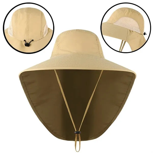 Medano Unisex Outdoor Boonie Hat with Neck Flap