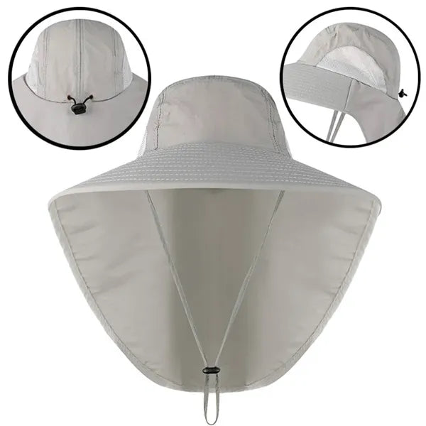 Medano Unisex Outdoor Boonie Hat with Neck Flap