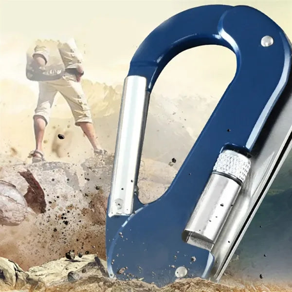 Multi Tool Carabiner with Knife & LED Flashlight