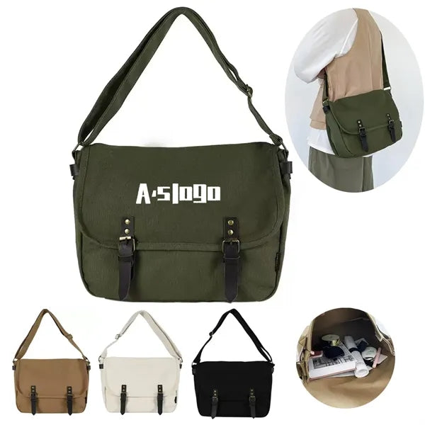 Canvas Crossbody Shoulder Bag for Women Men Fashion Large Ho