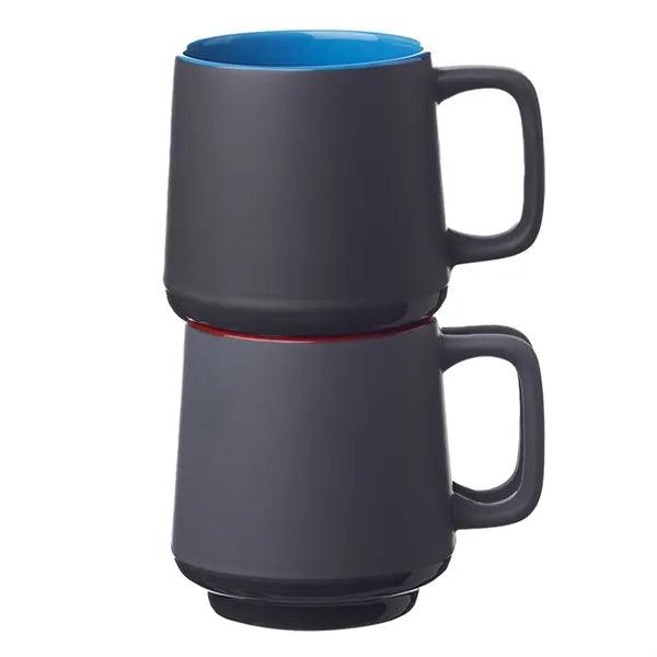 Ceramic Mug with Stackable Design, 12 oz.