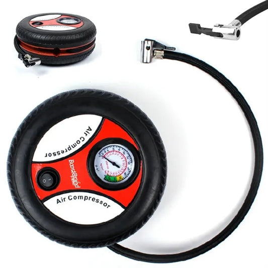Portable 12V Tire Inflator Air Pump with Gauge