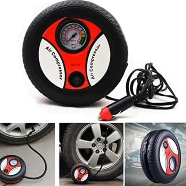 Portable 12V Tire Inflator Air Pump with Gauge