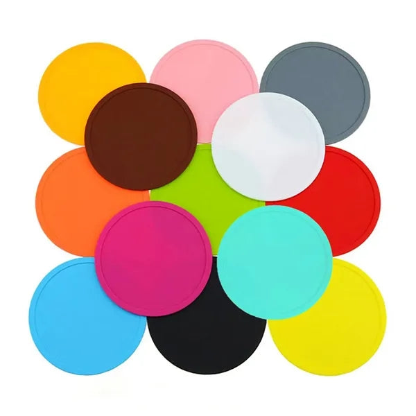 Round Silicone Coasters