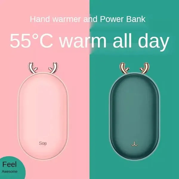 2 in 1 Portable Rechargeable Hand Warmers