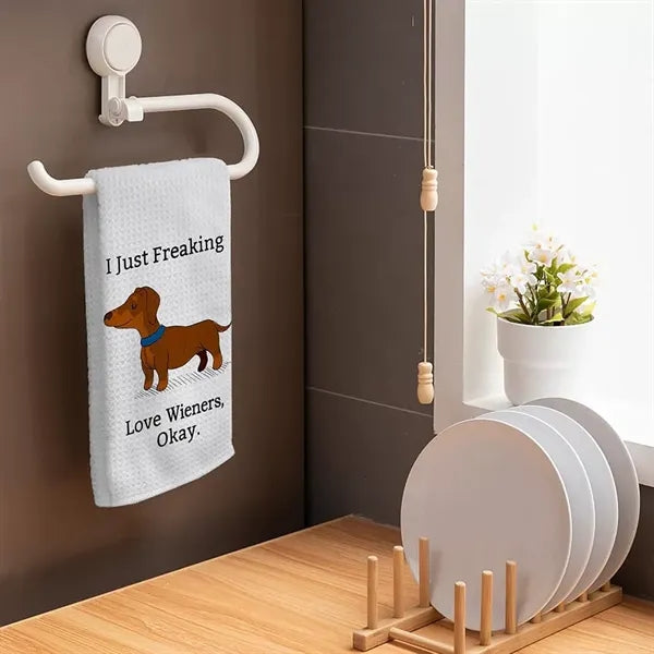 Absorbent Waffle Weave Kitchen Cleaning Towel