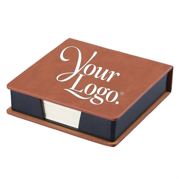 Business PU Leather Sticky Note Box