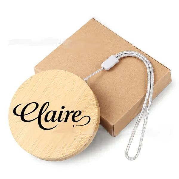 6 In 1 Usb Cables Set With Round Or Square Bamboo Box