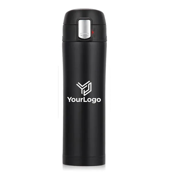16 Oz Stainless Steel Water Bottle With Pop Up Lid