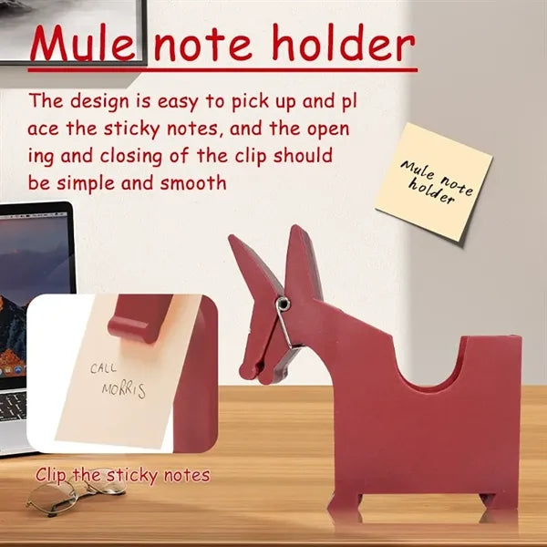 Mule Shape Memo Clip Holder