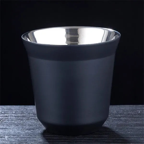 2.7oz Double - Wall Stainless Steel Espresso Cup