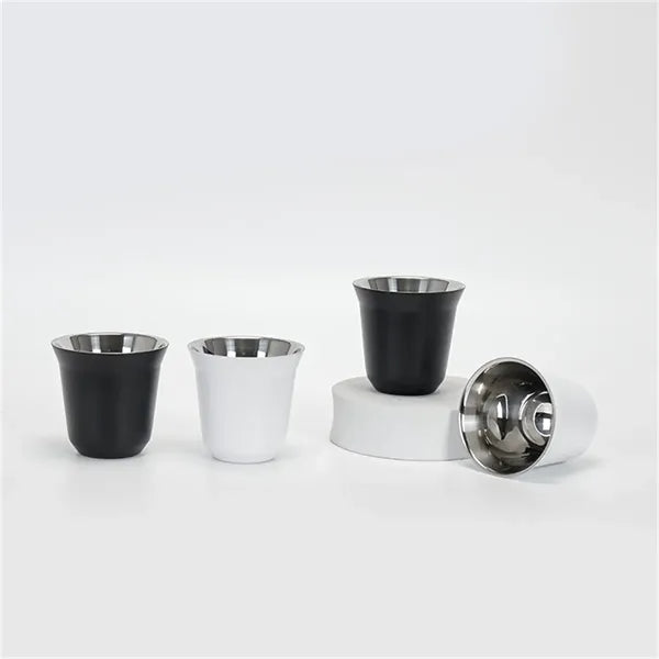 2.7oz Double - Wall Stainless Steel Espresso Cup