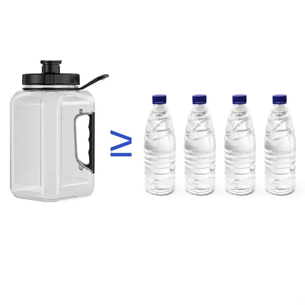 2.4L 80oz Large - Capacity Water Bottle with Handle
