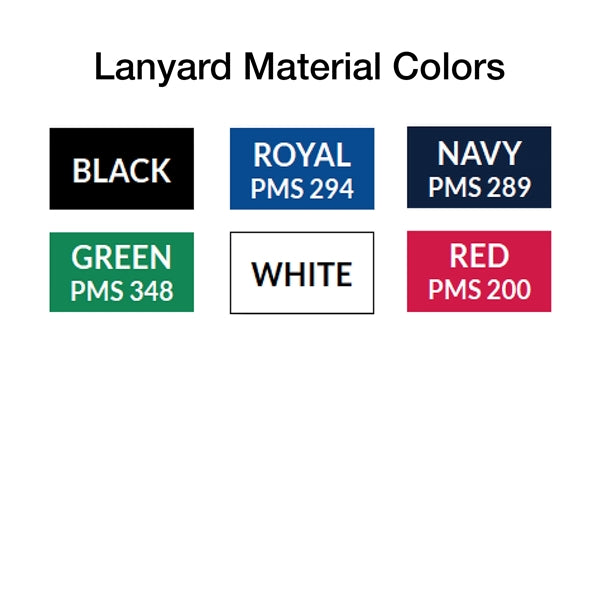 5/8" Blank Detachable Breakaway Ribbed Polyester Lanyards