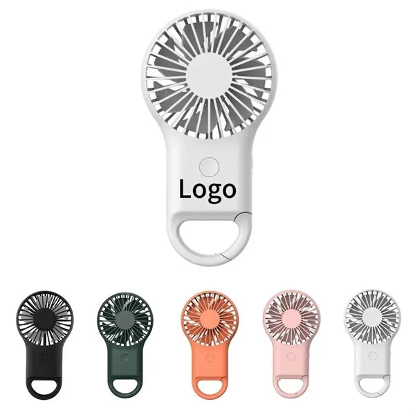 Rechargeable Handheld Fan With Carabiner