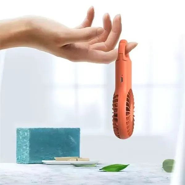 Rechargeable Handheld Fan With Carabiner