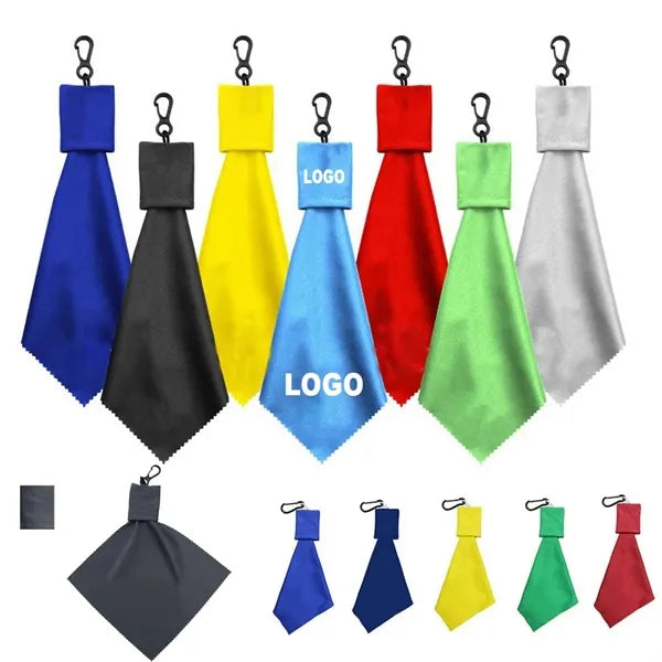 Eyeglasses Cleaning Microfiber Cloth Keychain Pouch