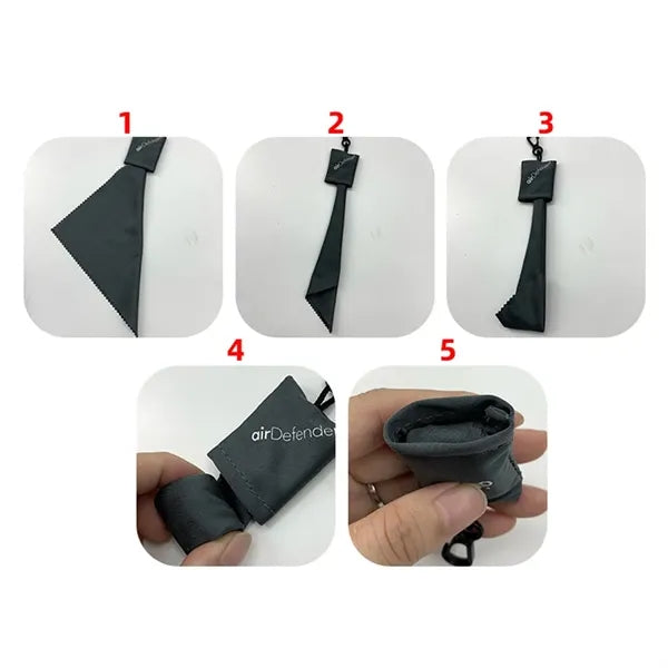 Eyeglasses Cleaning Microfiber Cloth Keychain Pouch