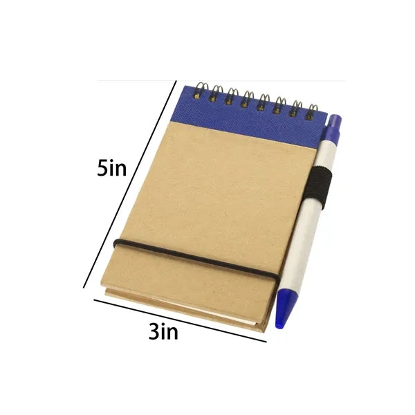 Eco Spiral Notebook with Matching Recycled Pen