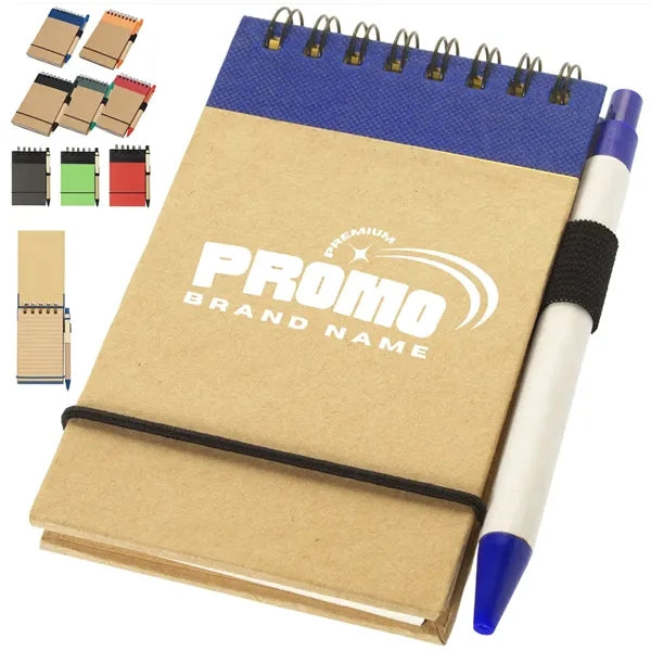 Eco Spiral Notebook with Matching Recycled Pen