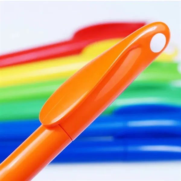 Twist Action Ballpoint Pen with Chrome Tip and Custom Logo