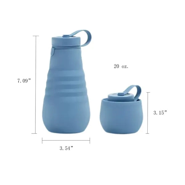 Multi-purpose Portable Foldable Large Silicone Water Bottle