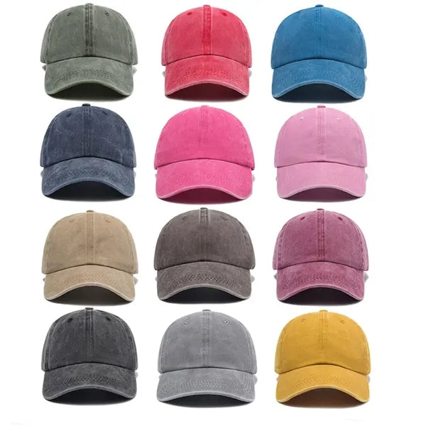 Vintage Washed Distressed Baseball Cap