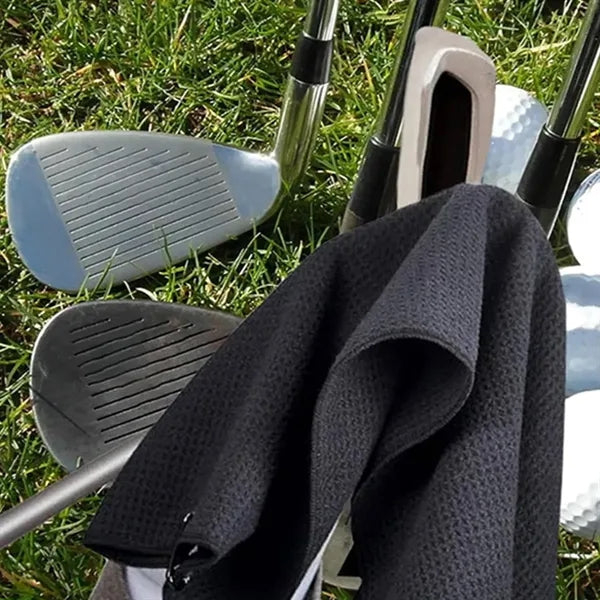 Golf Cleaning Kit with Club Brush & Carabiner Towel