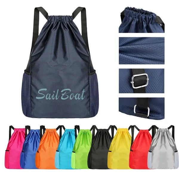 Outdoor sports drawstring bag