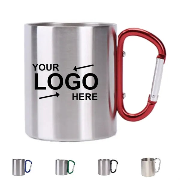 7.5Oz Stainless Steel Carabiner Mug