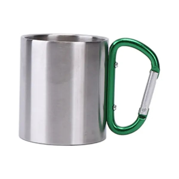 7.5Oz Stainless Steel Carabiner Mug