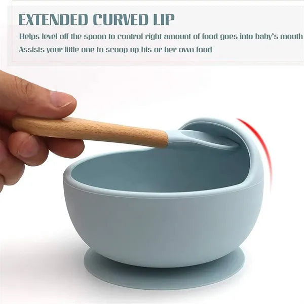Silicone Suction Baby Soft Spill Resistant Bowl