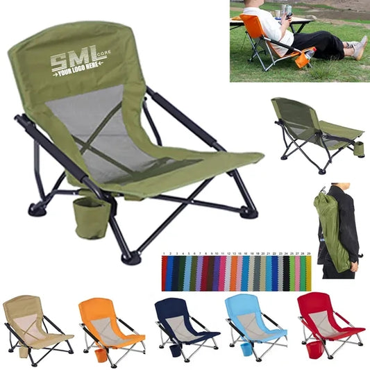 Portable Tech Outdoor Camping Beach Fishing Recliner Chair