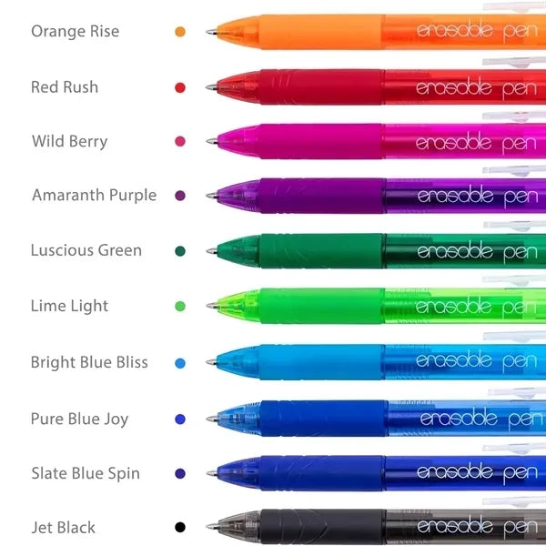 Erasable Colorful Ballpoint Pen With Color Ink And Eraser