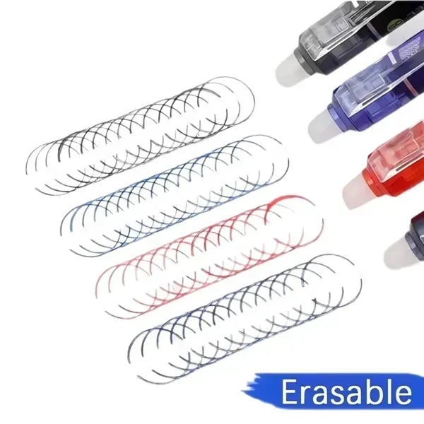 Erasable Colorful Ballpoint Pen With Color Ink And Eraser