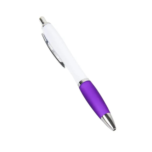 Press-Type Plastic Barrel Ballpoint Pen