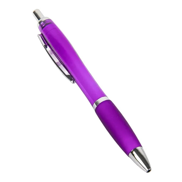 Press-Type Plastic Barrel Ballpoint Pen