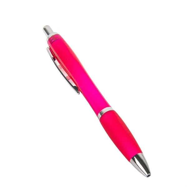 Press-Type Plastic Barrel Ballpoint Pen