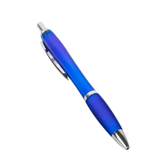 Press-Type Plastic Barrel Ballpoint Pen