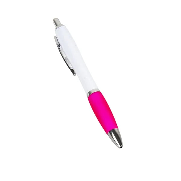 Press-Type Plastic Barrel Ballpoint Pen
