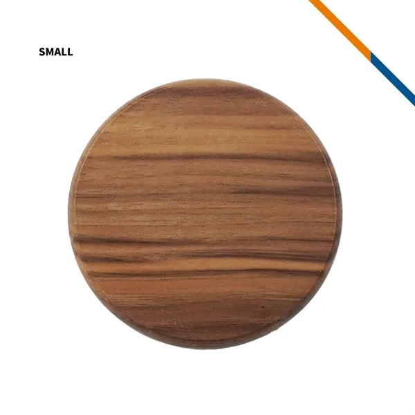 Brock Walnut Round Coaster