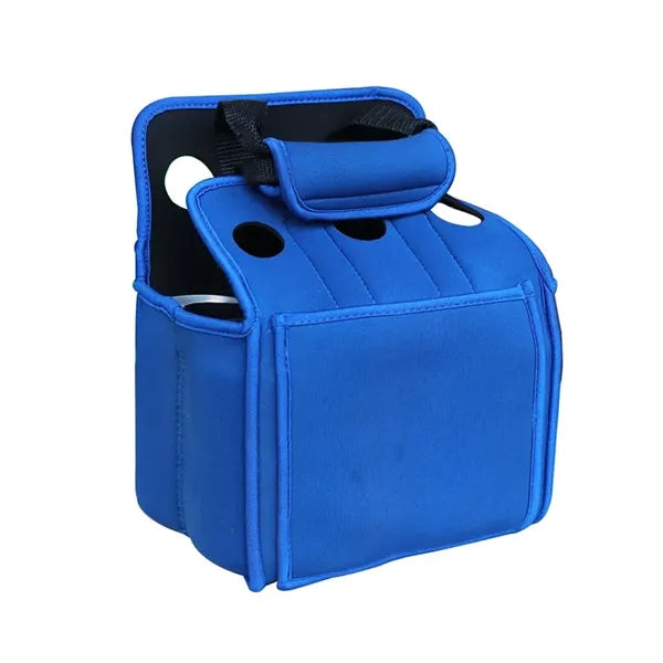 Neoprene Handheld 6-Bottle Sleeve Beer Cooler Tote Bag