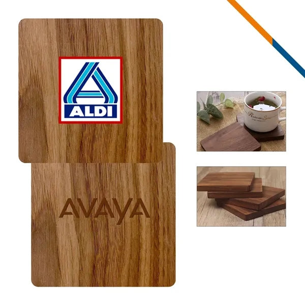 Jayne Walnut Square Coaster