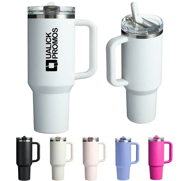 Double-Wall Insulated Travel Tumbler Spill-Proof Drink Cup