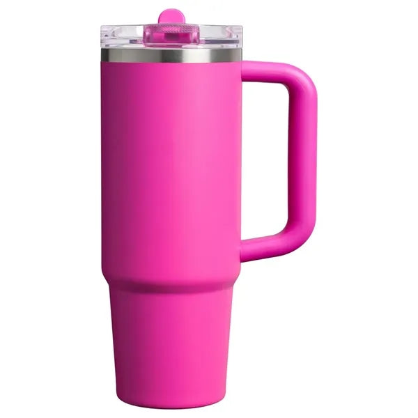 Double-Wall Insulated Travel Tumbler Spill-Proof Drink Cup