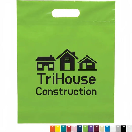 Die-Cut Take Home Plastic Bag, 12" x 15"